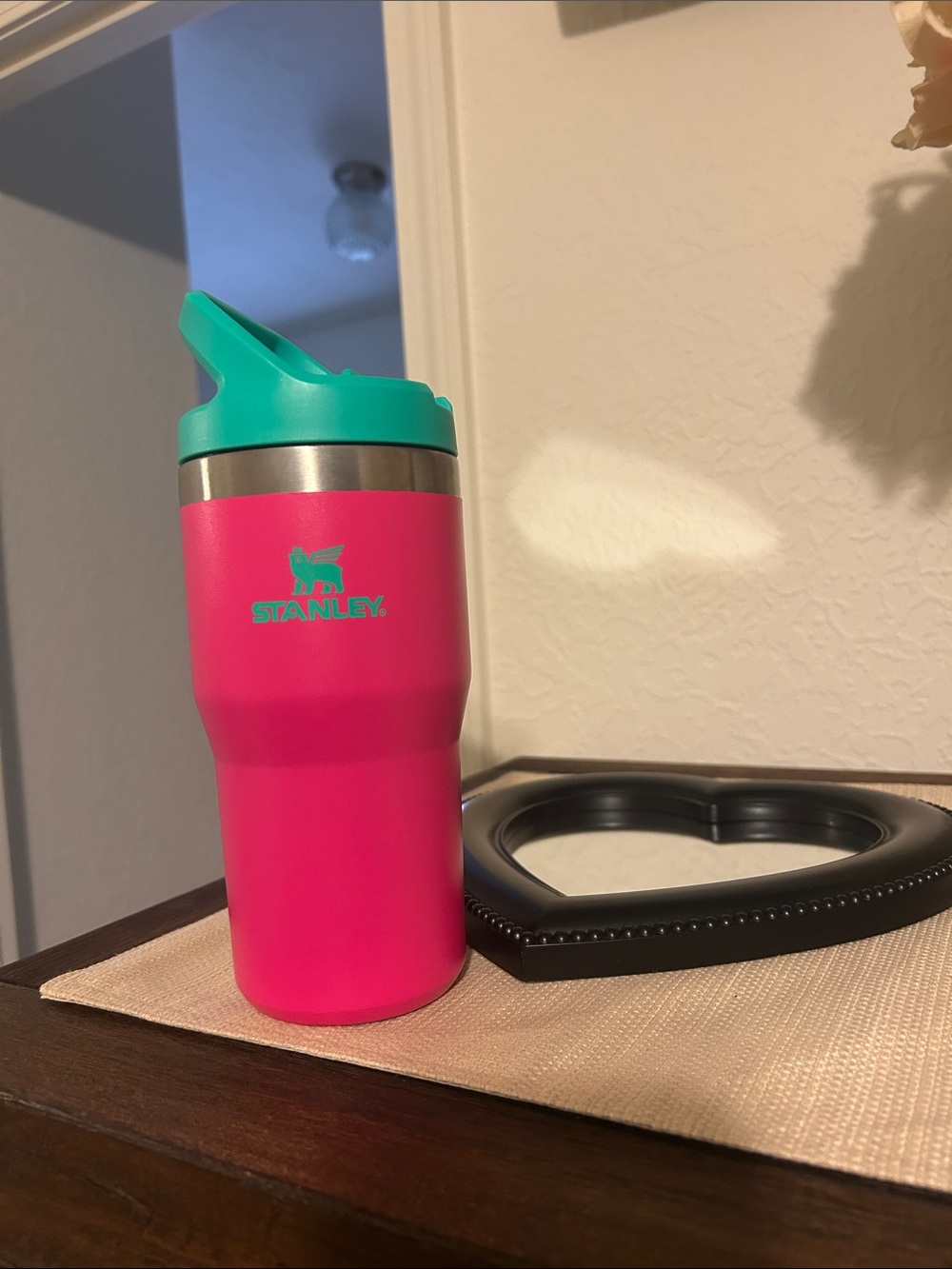 Stanley Kids Pink and Teal Insulated Straw Tumbler 20 oz.